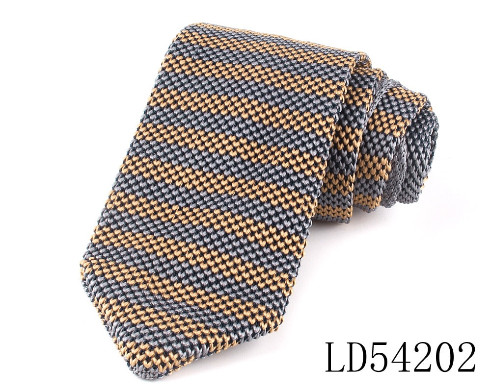 New Knit Ties Casual Skinny Necktie For Party Boys Girls Knitted Striped Neck Tie Wedding Necktie For Groom Neck Wear For Men