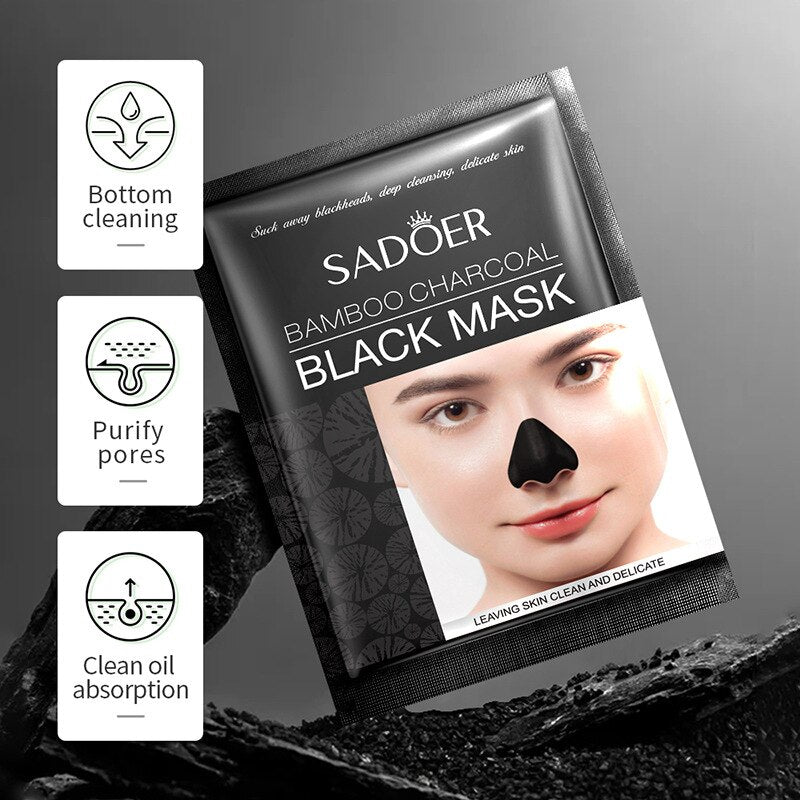 20Pcs Nose Blackhead Remover Mask Nasal Strips Black Head Nose Dot Spot Peel Off Sticker Face Acne Whitehead Pore Cleaner Mask