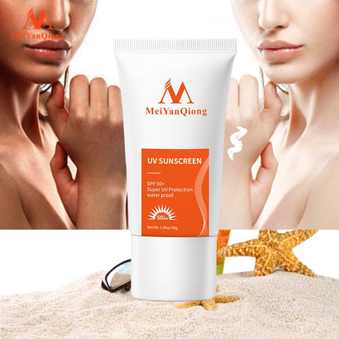 MeiYanQiong protector solar SPF50 + reparación blanqueadora bloqueador solar crema protectora de la piel antisensible control de aceite aislamiento hidratante 