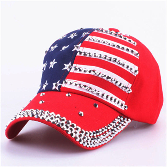 The American flag Baseball caps